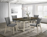 Orleans Furniture - Coaster - Biloxi 5-piece 71-inch Rectangular Dining Set Greyish Brown - 108681-S5